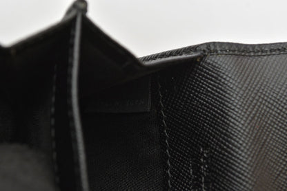 プラダ コインケース/小銭入れ PRADA サフィアーノ レザー 2MM287 ブラック コインパース/小銭入れ メンズ/レディース【中古】