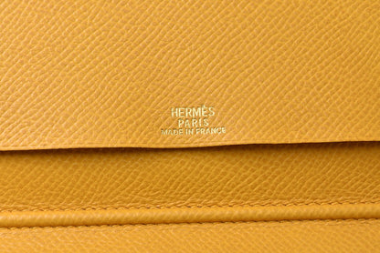 エルメス アジェンダ/手帳カバー/ダイアリー HERMES ノートブックカバー/メモ帳セット ヴォーエプソン イエロー □B刻印【中古】