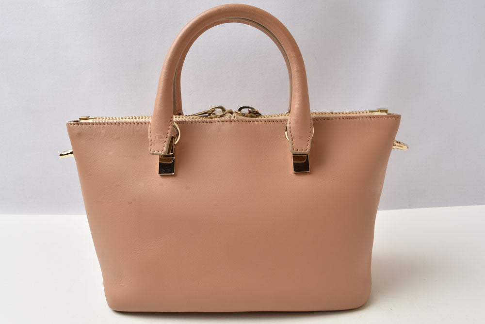 クロエ Chloe ベイリー 2WAYバッグ 3S0171 ハンドバッグ ショルダーバッグ 斜め掛け レザー ウェットサンド/コーラルリーフ レディース【中古】