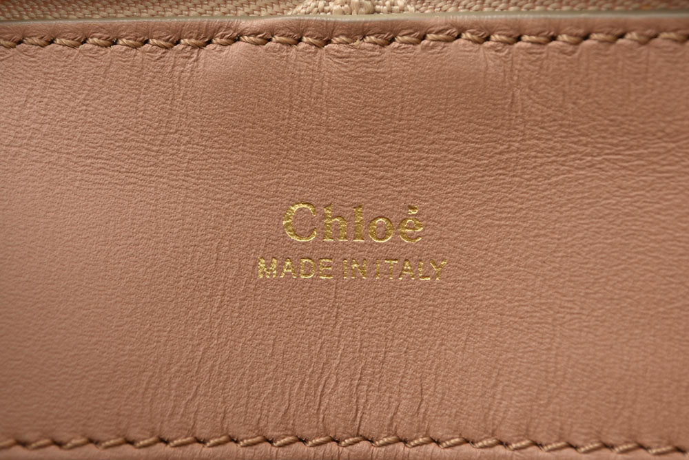 クロエ Chloe ベイリー 2WAYバッグ 3S0171 ハンドバッグ ショルダーバッグ 斜め掛け レザー ウェットサンド/コーラルリーフ レディース【中古】
