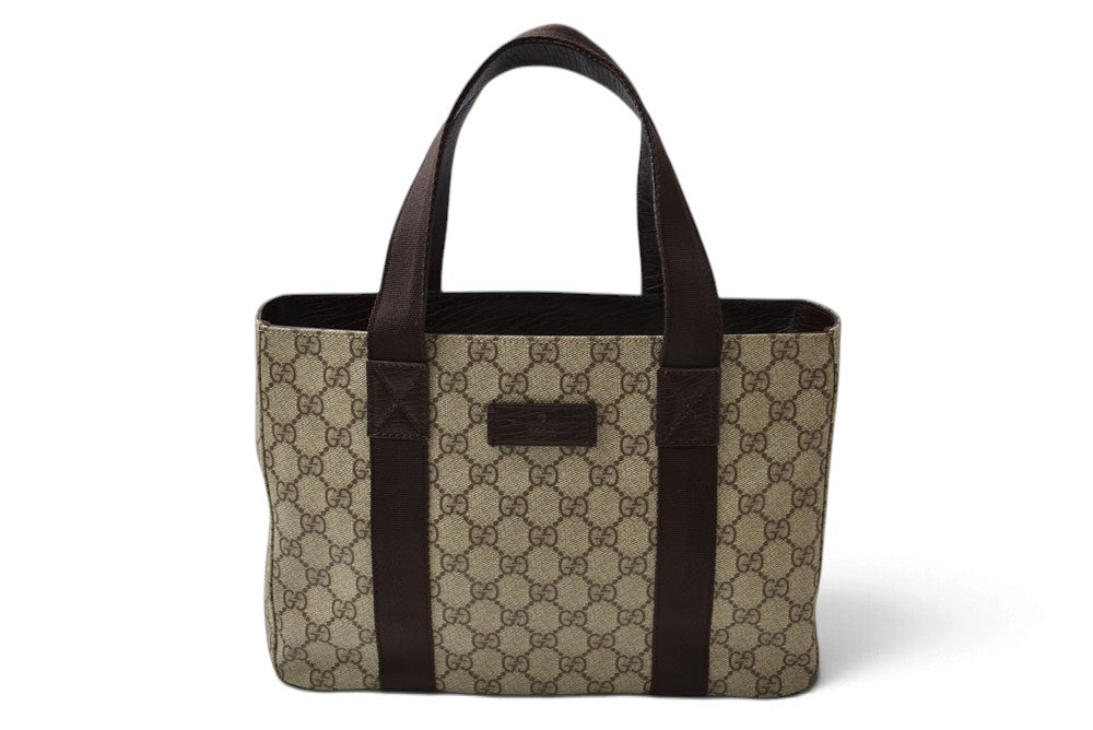グッチ トートバッグ/ハンドバッグ GUCCI GGスプリーム 141976 PVC GGブラウン/ベージュ【中古】