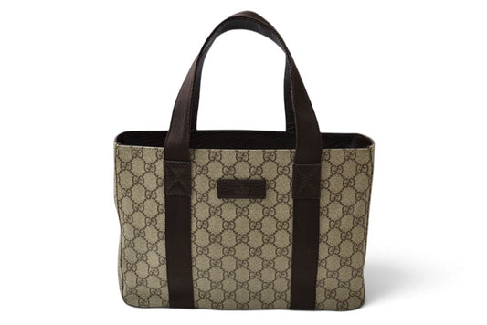 グッチ トートバッグ/ハンドバッグ GUCCI GGスプリーム 141976 PVC GGブラウン/ベージュ【中古】