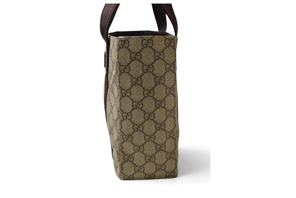 グッチ トートバッグ/ハンドバッグ GUCCI GGスプリーム 141976 PVC GGブラウン/ベージュ【中古】