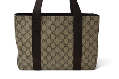 グッチ トートバッグ/ハンドバッグ GUCCI GGスプリーム 141976 PVC GGブラウン/ベージュ【中古】