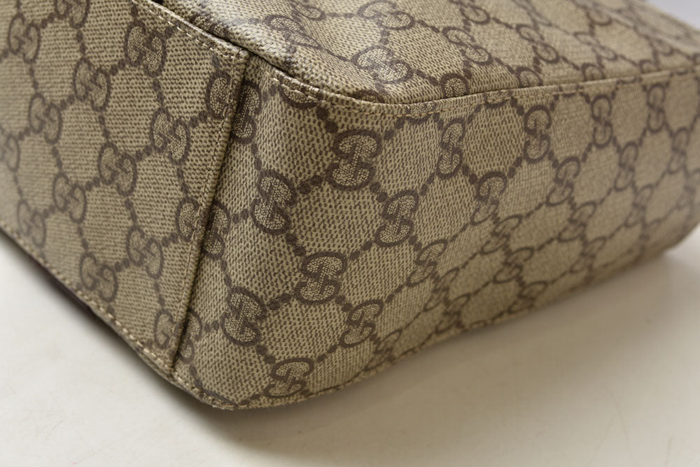 グッチ トートバッグ/ハンドバッグ GUCCI GGスプリーム 141976 PVC GGブラウン/ベージュ【中古】