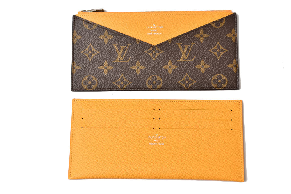 ルイヴィトン 長財布/クラッチバッグ LOUIS VUITTON マルチウォレット キリガミ オーガナイザー M12358 モノグラム サフランイエロー カードケース【中古】
