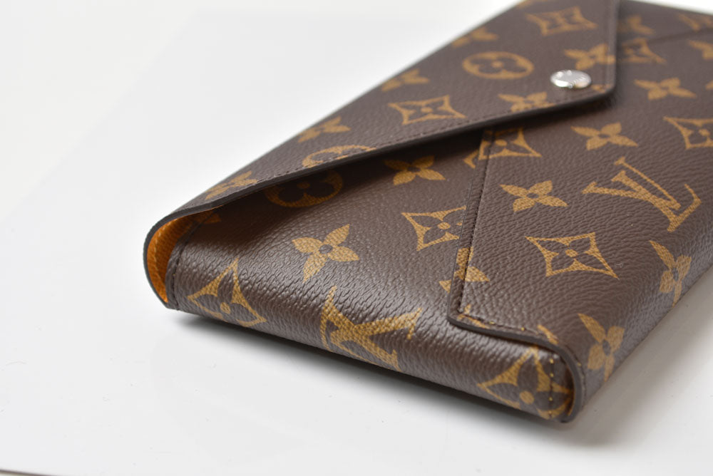 ルイヴィトン 長財布/クラッチバッグ LOUIS VUITTON マルチウォレット キリガミ オーガナイザー M12358 モノグラム サフランイエロー カードケース【中古】