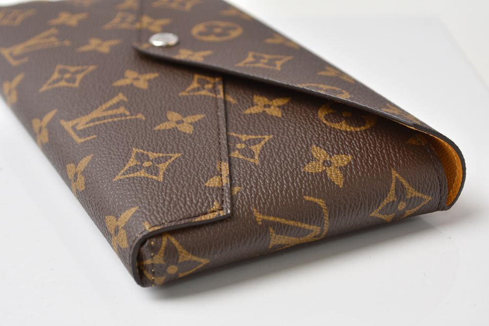 ルイヴィトン 長財布/クラッチバッグ LOUIS VUITTON マルチウォレット キリガミ オーガナイザー M12358 モノグラム サフランイエロー カードケース【中古】