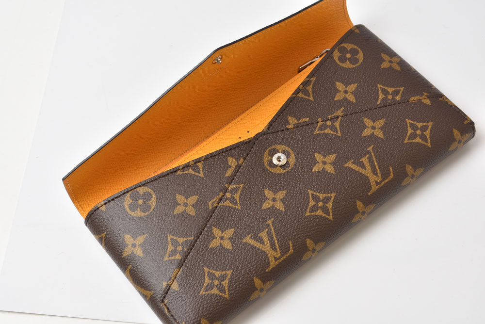 ルイヴィトン 長財布/クラッチバッグ LOUIS VUITTON マルチウォレット キリガミ オーガナイザー M12358 モノグラム サフランイエロー カードケース【中古】