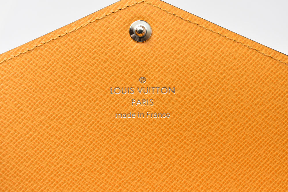 ルイヴィトン 長財布/クラッチバッグ LOUIS VUITTON マルチウォレット キリガミ オーガナイザー M12358 モノグラム サフランイエロー カードケース【中古】