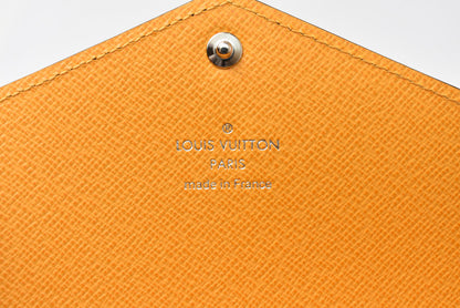 ルイヴィトン 長財布/クラッチバッグ LOUIS VUITTON マルチウォレット キリガミ オーガナイザー M12358 モノグラム サフランイエロー カードケース【中古】