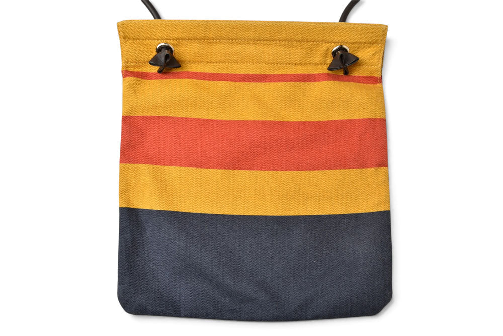 エルメス ショルダーバッグ HERMES サック アリーヌ MM トワルシェブロン スイフト ジョーヌ/オレンジ/マリン 【中古】
