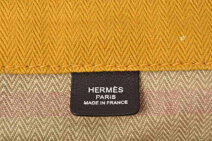 エルメス ショルダーバッグ HERMES サック アリーヌ MM トワルシェブロン スイフト ジョーヌ/オレンジ/マリン 【中古】