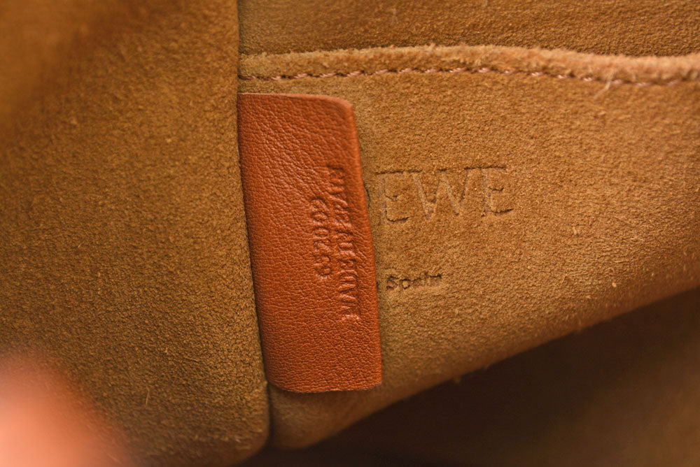 ロエベ LOEWE ショルダーバッグ ゲート バケットバッグ イエロー/ブラウン レディース【中古】