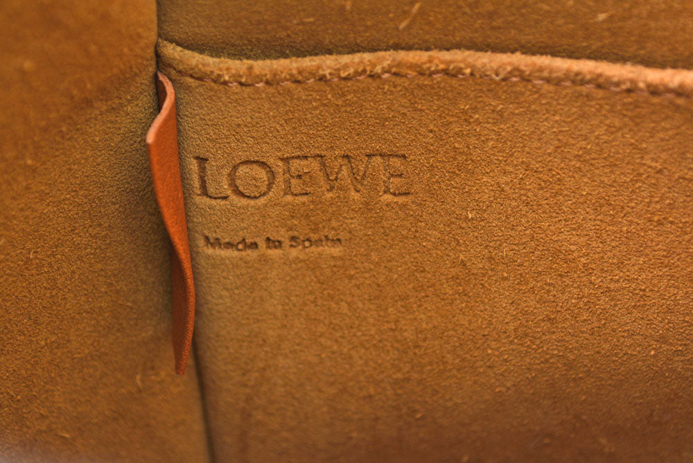 ロエベ LOEWE ショルダーバッグ ゲート バケットバッグ イエロー/ブラウン レディース【中古】