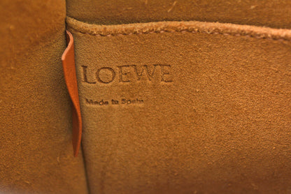 ロエベ LOEWE ショルダーバッグ ゲート バケットバッグ イエロー/ブラウン レディース【中古】