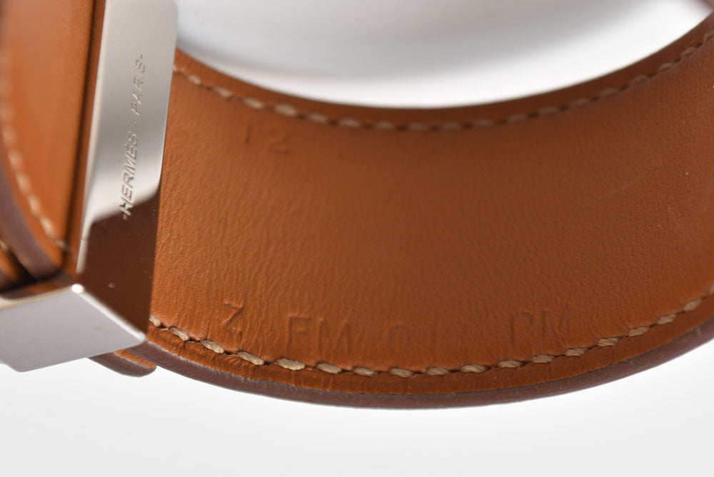 エルメス ブレスレット HERMES コリエドシアン24 #T2 バングル ブラウン/シルバー レディース/メンズ【中古】