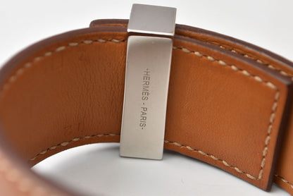 エルメス ブレスレット HERMES コリエドシアン24 #T2 バングル ブラウン/シルバー レディース/メンズ【中古】