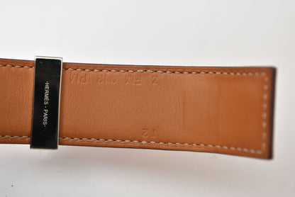 エルメス ブレスレット HERMES コリエドシアン24 #T2 バングル ブラウン/シルバー レディース/メンズ【中古】