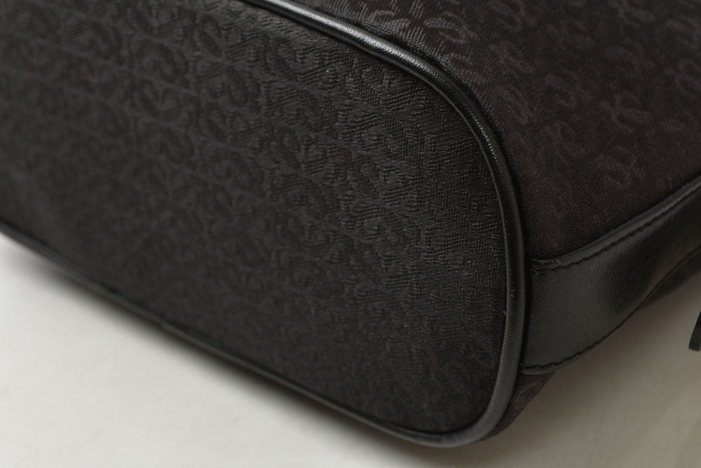 ロエベ ショルダーバッグ ヴィンテージ LOEWE アナグラム バッグ レザー ロゴ/ブラック【中古】