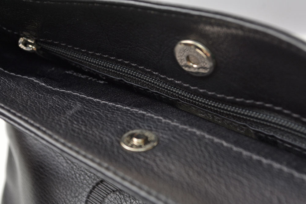 ロエベ ショルダーバッグ LOEWE ヴィンテージ アナグラム カーフスキン ブラック メンズ 斜め掛け【中古】