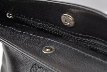 ロエベ ショルダーバッグ LOEWE ヴィンテージ アナグラム カーフスキン ブラック メンズ 斜め掛け【中古】