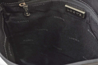 ロエベ ショルダーバッグ LOEWE ヴィンテージ アナグラム カーフスキン ブラック メンズ 斜め掛け【中古】