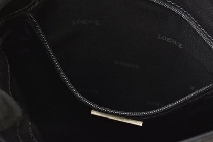 ロエベ ショルダーバッグ LOEWE ヴィンテージ アナグラム カーフスキン ブラック メンズ 斜め掛け【中古】
