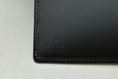グッチ 財布 GUCCI 長財布 ヴィンテージ レザー ブラック 035.2067 【中古】