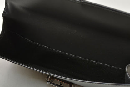 グッチ 財布 GUCCI 長財布 ヴィンテージ レザー ブラック 035.2067 【中古】