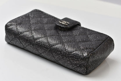 シャネル ポーチ/カードケース/コインケース CHANEL レザー ブラック【中古】