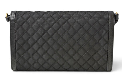 プラダ ショルダーバッグ/マルチウォレット PRADA 二つ折り ストラップ付長財布 1M1437 NERO ブラック 黒 レザー レディース 【中古】