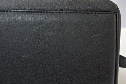 ロエベ ミニボストンバッグ LOEWE ヴィンテージ ハンドバッグ ソフトカーフ ブラック/黒 ポーチ付 レディース【中古】