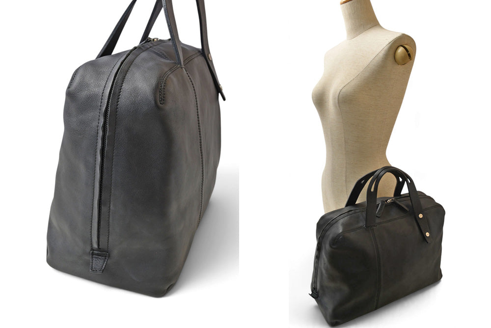ロエベ ミニボストンバッグ LOEWE ヴィンテージ ハンドバッグ ソフトカーフ ブラック/黒 ポーチ付 レディース【中古】