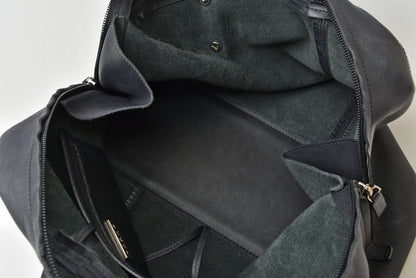 ロエベ ミニボストンバッグ LOEWE ヴィンテージ ハンドバッグ ソフトカーフ ブラック/黒 ポーチ付 レディース【中古】