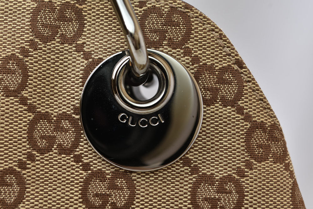 グッチ バッグ GUCCI GGキャンバス トートバッグ 121023 GGブラウン/ベージュ レディース 【中古】