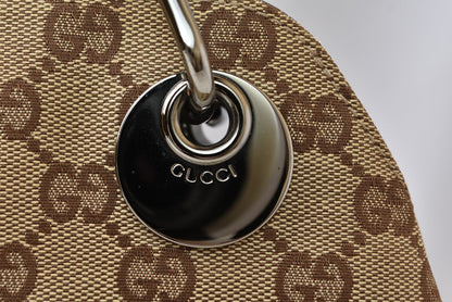 グッチ バッグ GUCCI GGキャンバス トートバッグ 121023 GGブラウン/ベージュ レディース 【中古】