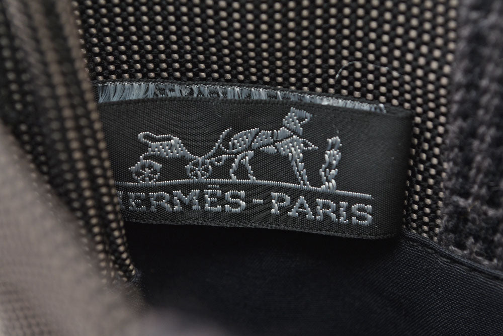 エルメス ショルダーバッグ HERMES エールライン ポシェット サコッシュ 斜め掛け キャンバス グレー レディース メンズ【中古】