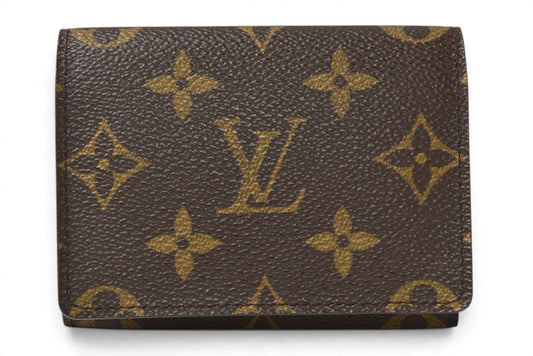 ルイヴィトン 名刺入れ/カードケース LOUIS VUITTON アンヴェロップ・カルト ドゥ ヴィジット モノグラム M62920【中古】