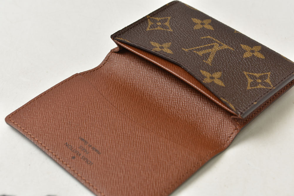 ルイヴィトン 名刺入れ/カードケース LOUIS VUITTON アンヴェロップ・カルト ドゥ ヴィジット モノグラム M62920【中古】