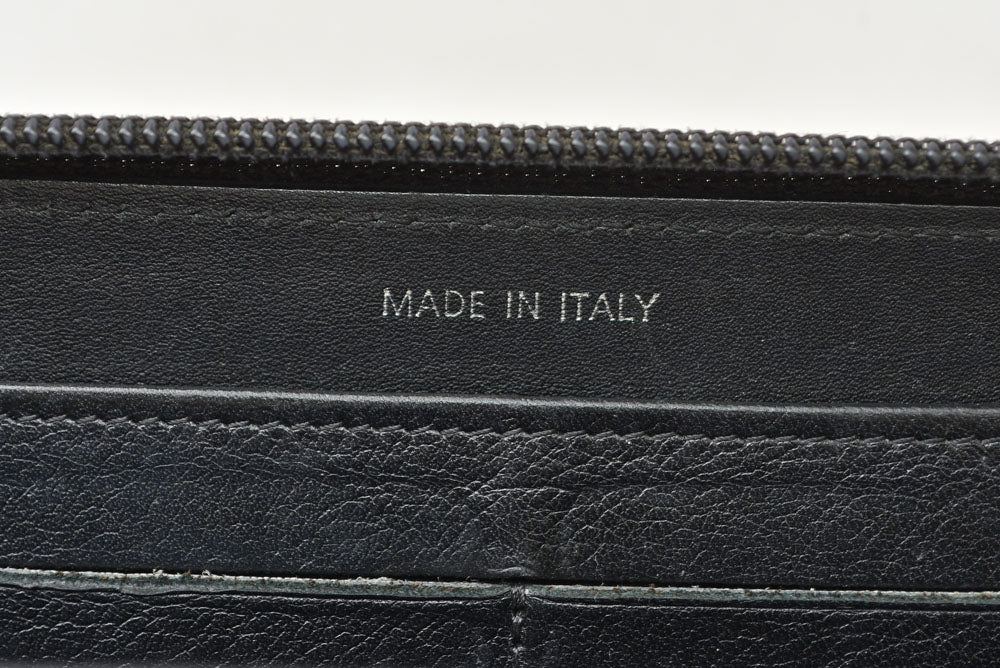 シャネル 財布 CHANEL 長財布/ラウンドファスナー キャビアスキン ブラック/シルバー A50071【中古】