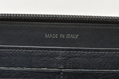 シャネル 財布 CHANEL 長財布/ラウンドファスナー キャビアスキン ブラック/シルバー A50071【中古】