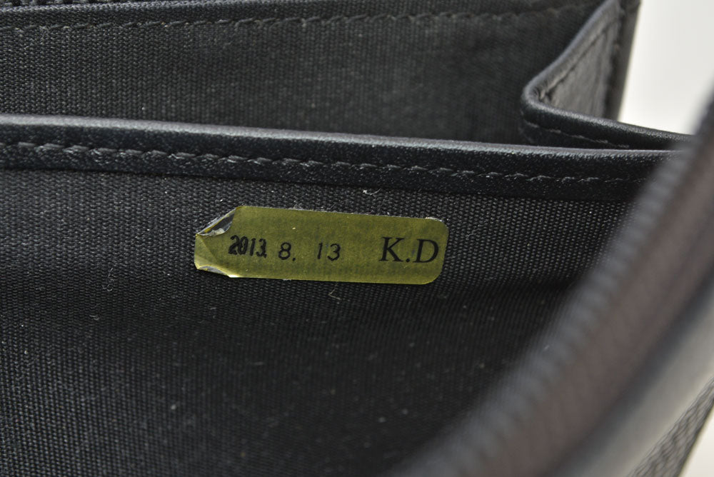 シャネル 財布 CHANEL 長財布/ラウンドファスナー キャビアスキン ブラック/シルバー A50071【中古】