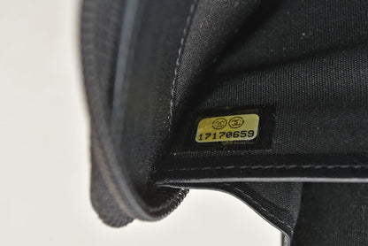 シャネル 財布 CHANEL 長財布/ラウンドファスナー キャビアスキン ブラック/シルバー A50071【中古】