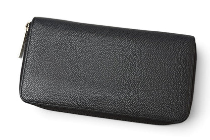 シャネル 財布 CHANEL 長財布/ラウンドファスナー キャビアスキン ブラック/シルバー A50071【中古】