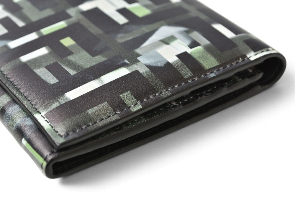 フェンディ 財布 FENDI FFロゴ カモフラージュ 二つ折り 長財布 ブラック 黒 マルチカラー 7M0264 メンズ レディース【中古】