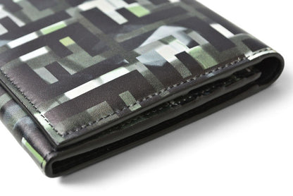 フェンディ 財布 FENDI FFロゴ カモフラージュ 二つ折り 長財布 ブラック 黒 マルチカラー 7M0264 メンズ レディース【中古】