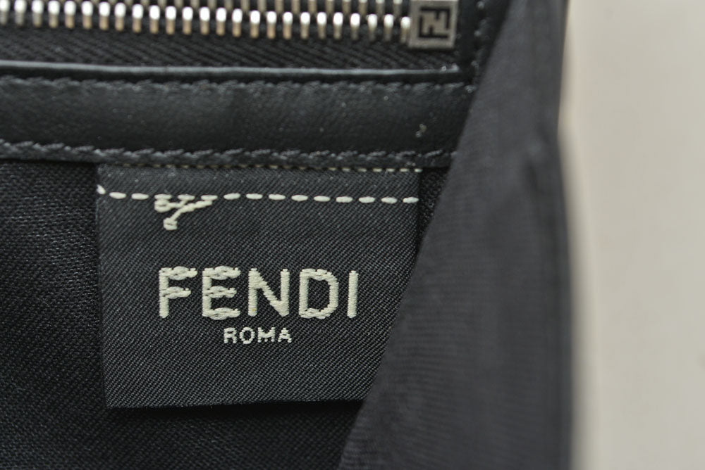 フェンディ 財布 FENDI FFロゴ カモフラージュ 二つ折り 長財布 ブラック 黒 マルチカラー 7M0264 メンズ レディース【中古】