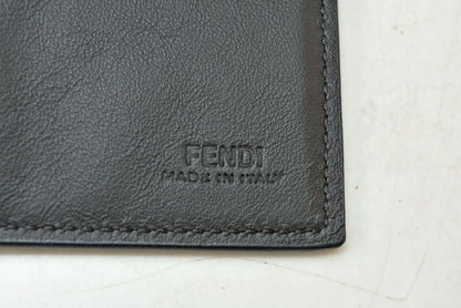 フェンディ 財布 FENDI FFロゴ カモフラージュ 二つ折り 長財布 ブラック 黒 マルチカラー 7M0264 メンズ レディース【中古】