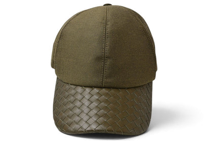 ボッテガヴェネタ キャップ/帽子 BOTTEGA VENETA メンズ ベースボールキャップ アーミーグリーン 495486【中古】